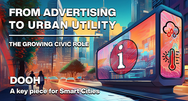 De la Publicitate la Utilitate Urbană: Creșterea rolului civic al DOOH